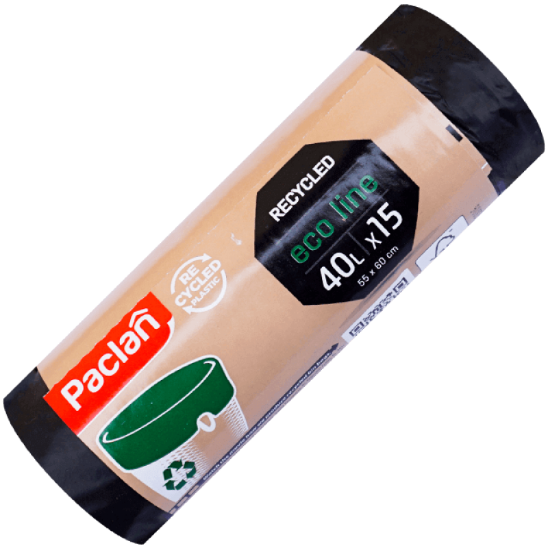 Saci Menajeri 40 l Negri 15 buc Eco Line Paclan